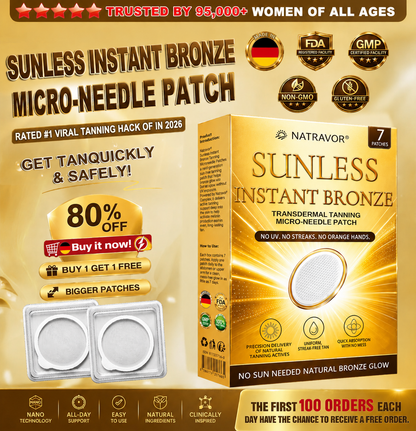 👩‍⚕️𝗡𝗮𝘁𝗿𝗮𝘃𝗼𝗿® 🔥Mikronadel-Bräunungspflaster: Natürlicher Bronze-Glow ohne UV & DHA